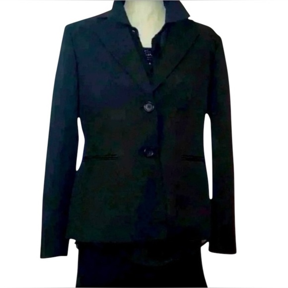 Jones Studio Black Classic Blazer Jacket Size 12 - Picture 1 of 6